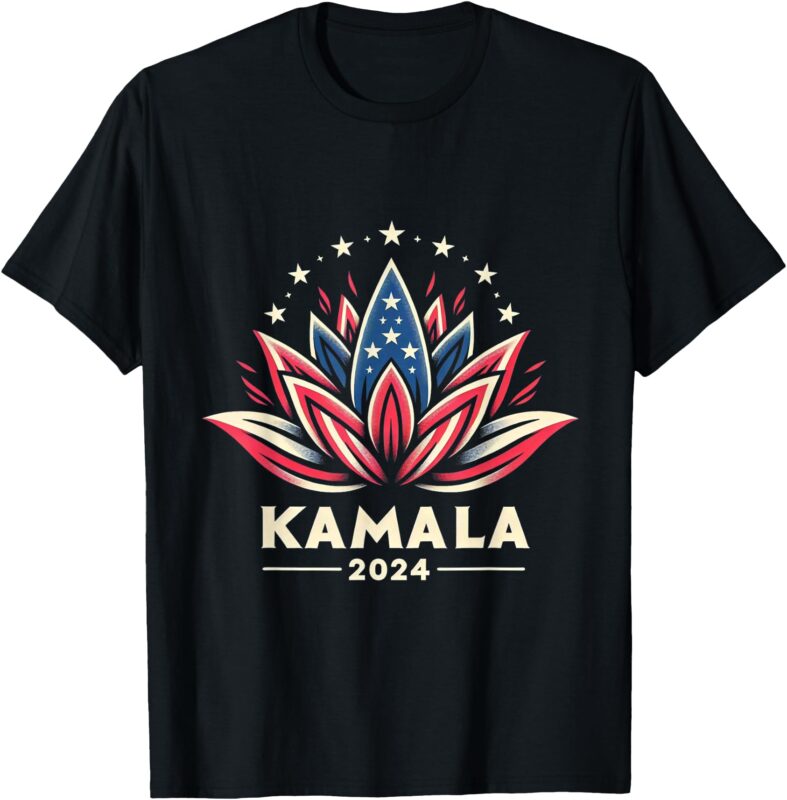 Kamala Harris 2024 Presidential Campaign American Lotus T-Shirt