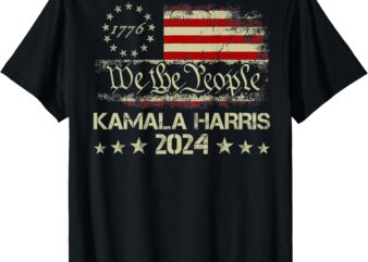 Kamala Harris 2024 Tee Kamala For President US Flag ON BACK T-Shirt