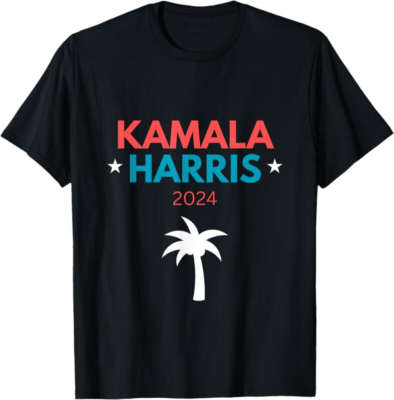 Kamala Harris 2024 Us Election Coconut Funny Meme Design T-Shirt