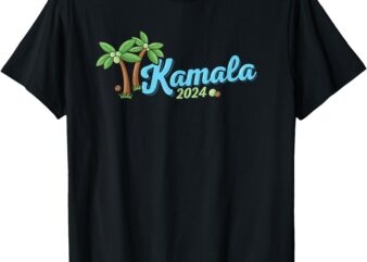 Kamala Harris Coconut Tree 2024 Democrat For President T-Shirt (2)