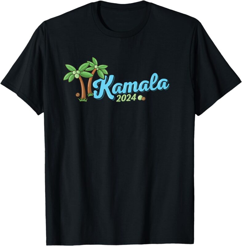 Kamala Harris Coconut Tree 2024 Democrat For President T-Shirt (2)