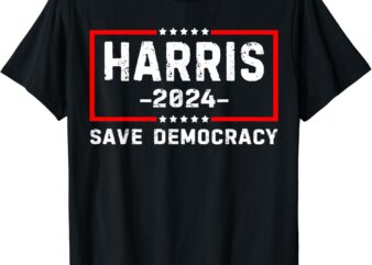 Kamala Harris- Harris 2024 US Flag Democratic President T-Shirt
