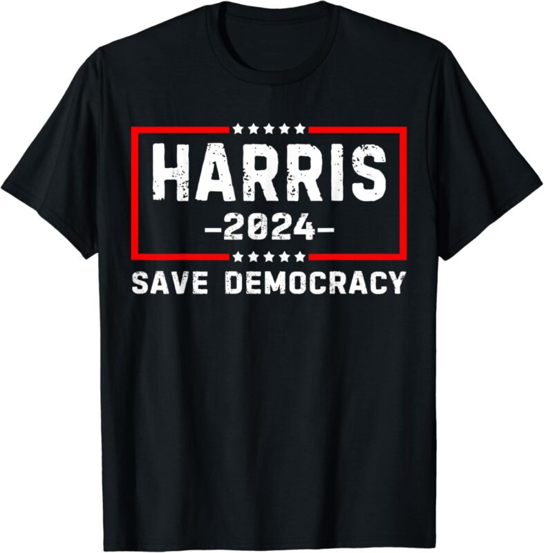 Kamala Harris- Harris 2024 US Flag Democratic President T-Shirt