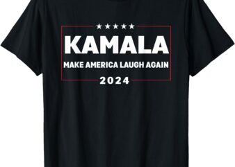 Kamala Harris Make America Laugh Again American Flag 2024 T-Shirt