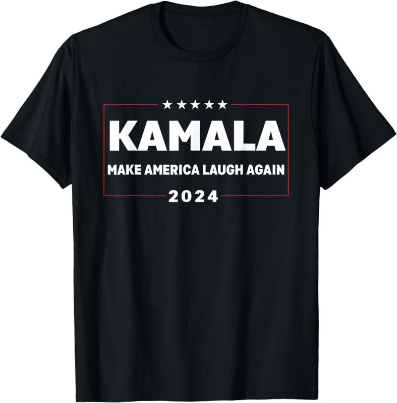 Kamala Harris Make America Laugh Again American Flag 2024 T-Shirt