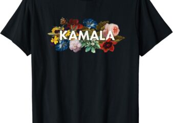 Kamala Harris Vintage Floral Feminine First Female President T-Shirt