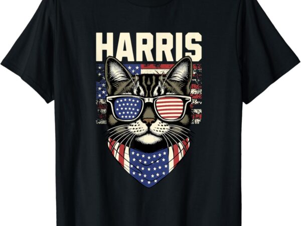 Kamala harris for president 2024, funny cat graphic t-shirt