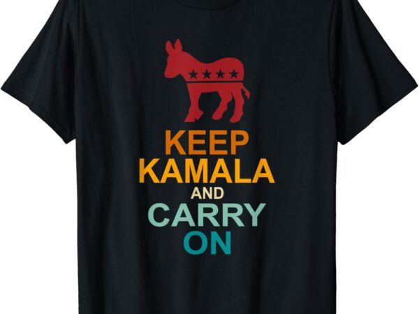 Keep kamala and carry on vintage design t-shirt