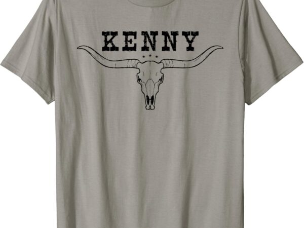 Kenny vintage bull skull retro longhorn southern western t-shirt