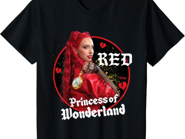 Kids descendants 4 – red princess of wonderland broken hearts t-shirt