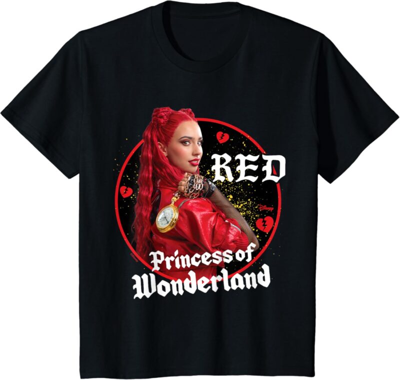 Kids Descendants 4 – Red Princess Of Wonderland Broken Hearts T-Shirt