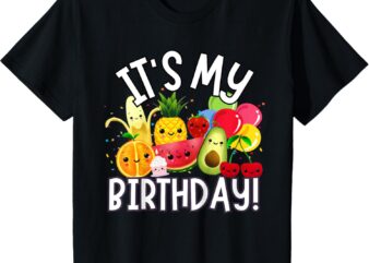 Kids Hey Bear It’s My Birthday Toddler Kids Birthday Boy Girl T-Shirt