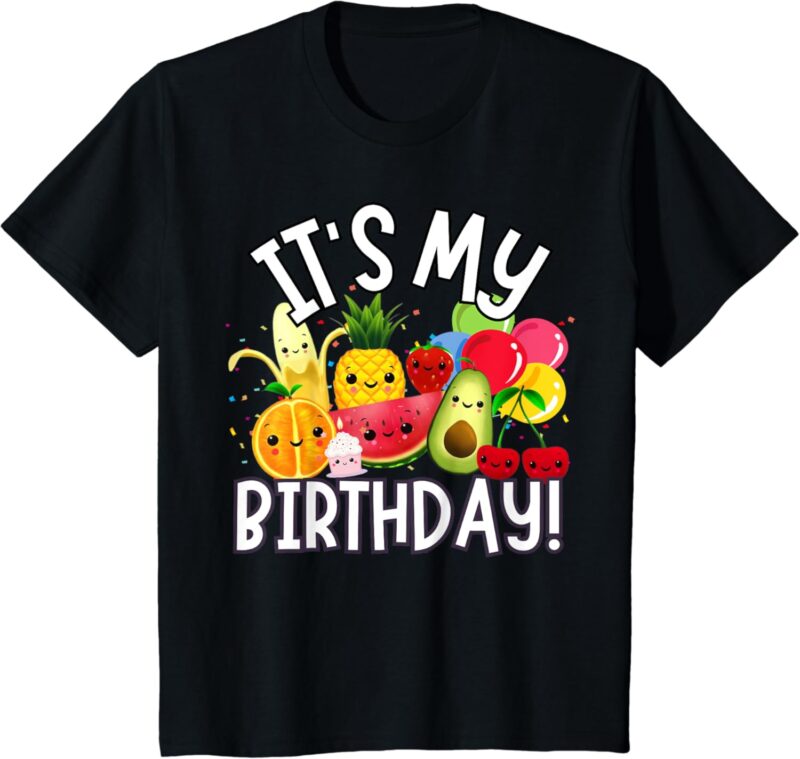 Kids Hey Bear It’s My Birthday Toddler Kids Birthday Boy Girl T-Shirt