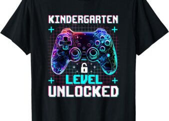 Kids Kindergarten Level Unlocked Game First Day Boys T-Shirt