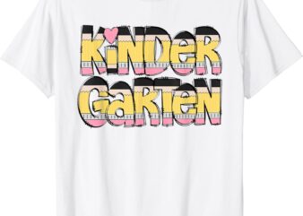 Kindergarten Pencil First Day Of School Teacher Toddler Kids T-Shirt