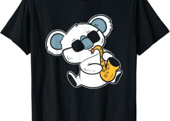 Koala playing Saxophone Band Member T-Shirt