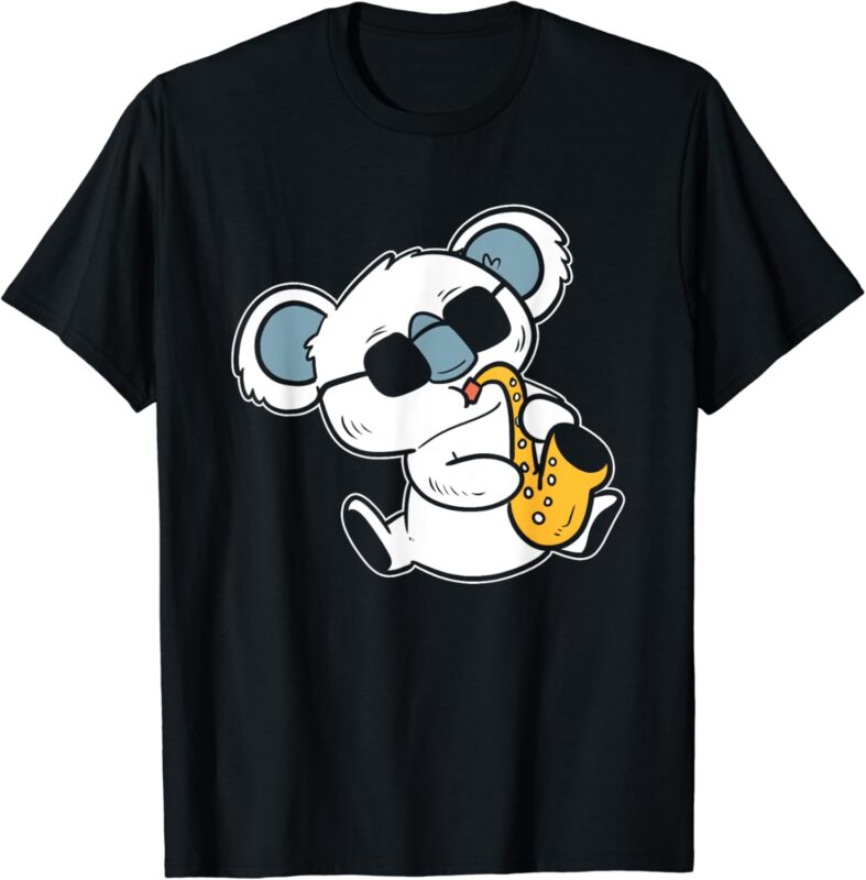 Koala playing Saxophone Band Member T-Shirt