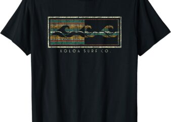 Koloa Surf Mens Three Waves Logo Lightweight Graphic T-Shirt