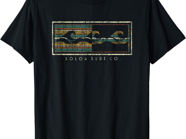 Koloa surf mens three waves logo lightweight graphic t-shirt