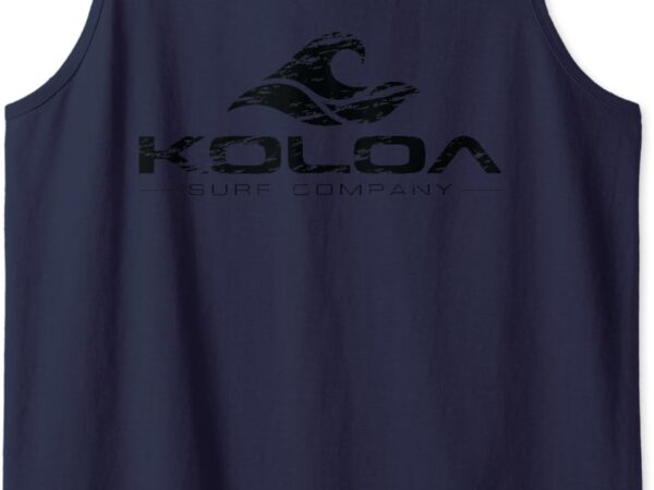 Koloa surf vintage wave black logo surf shop graphic tank top