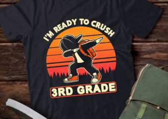 LT-P5 Ready To Crush third Grade Back To School Dabbing Boy t shirt vector graphic