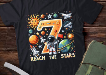 LT-P6 Reach 7 Stars Outer Space Astronaut 7th Birthday Boy