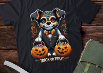 LT-P8 Trick Or Treat Costume Beagle Dog Happy Halloween t shirt vector graphic