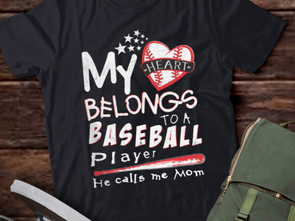 Lt223 he calls me mom baseball mom shirts for women t shirt vector graphic