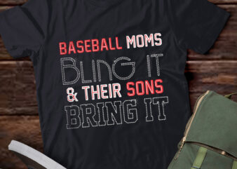 LT231 Bling It Bring It Baseball Mom Shirts For Women t shirt vector graphic