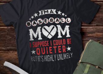 LT235 Quieter Baseball Mom Shirts For Women Baseball Gifts t shirt vector graphic