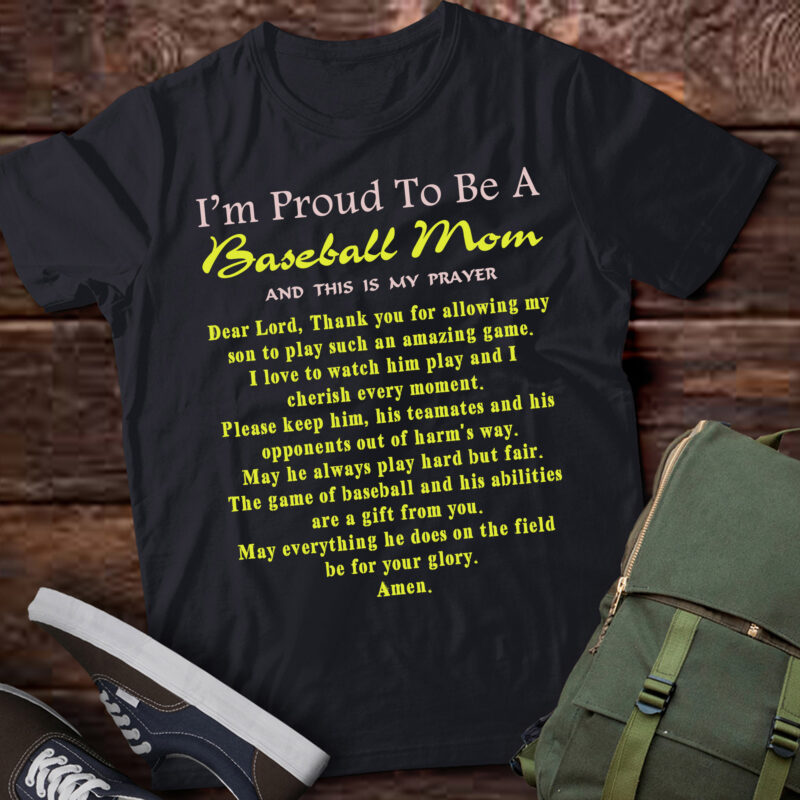 LT237 My Prayer Baseball Mom Shirts For Women Baseball Gifts