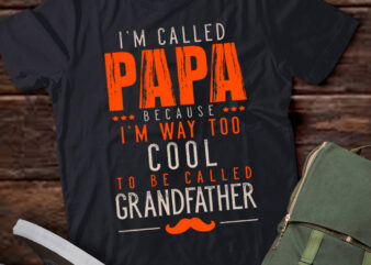 LT244 Mens Papa Grandfather Shirt Funny Grandpa Fathers Gift