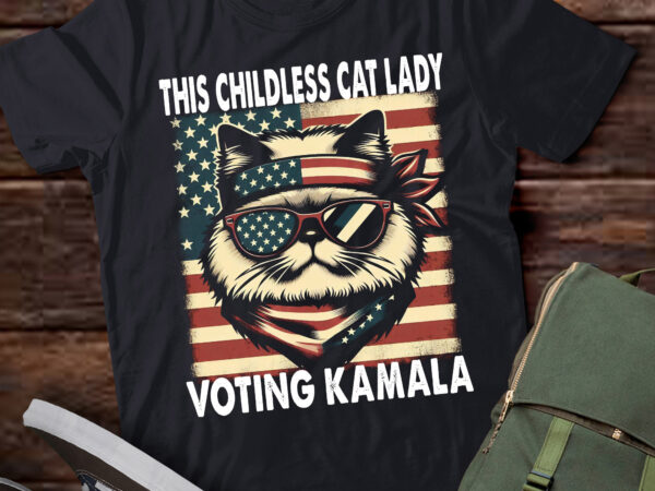 Lt247 this childless cat lady is voting kamala president 2024 t shirt vector graphic