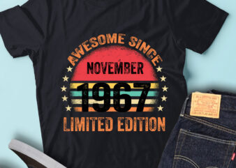 LT93 Birthday Awesome Since November 1967 Limited Edition t shirt vector graphic