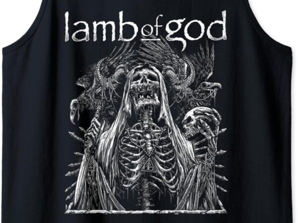 Lamb of god – the deth tank top t shirt vector graphic