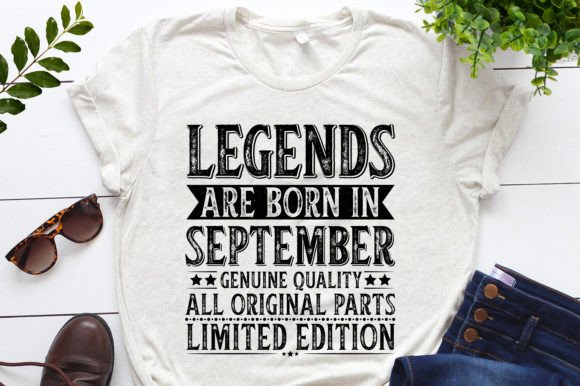 Legend Birthday T-Shirt Design Bundle