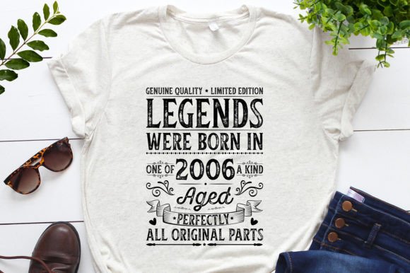 Legend Birthday T-Shirt Design Bundle