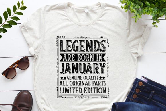 Legend Birthday T-Shirt Design Bundle