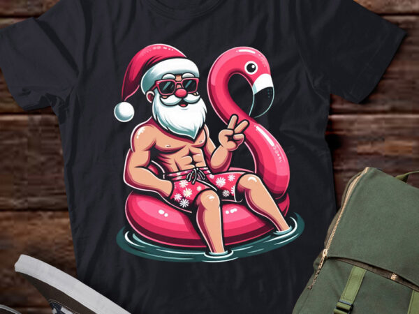 M329 funny christmas in july summer flamingo float xmas t shirt designs for sale