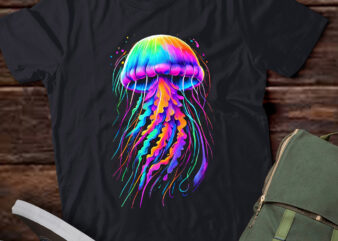 M337 Colorful Jellyfish Ocean Animal Scuba Diving t shirt designs for sale