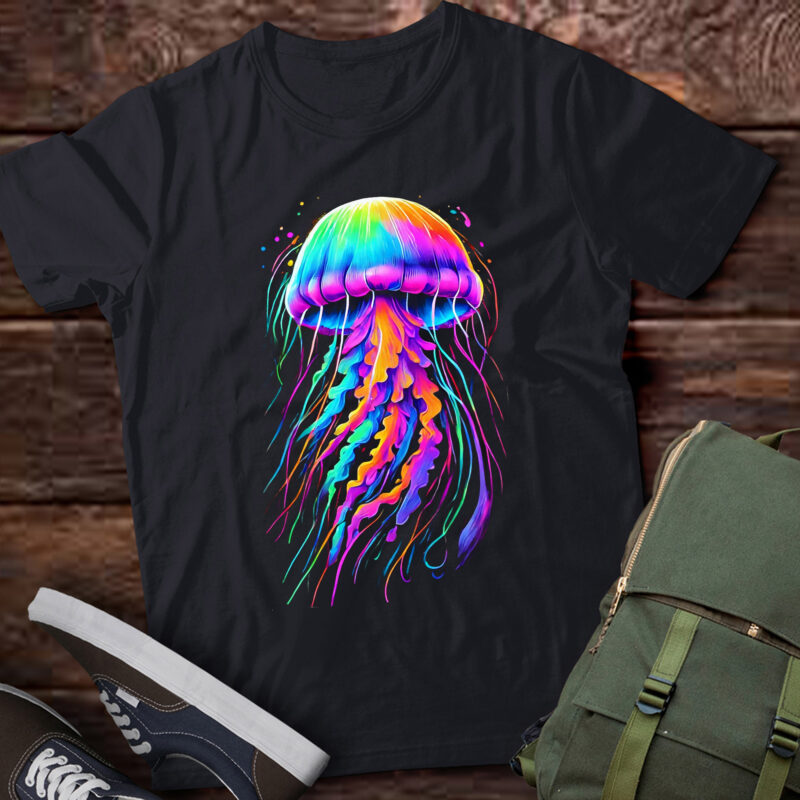 M337 Colorful Jellyfish Ocean Animal Scuba Diving