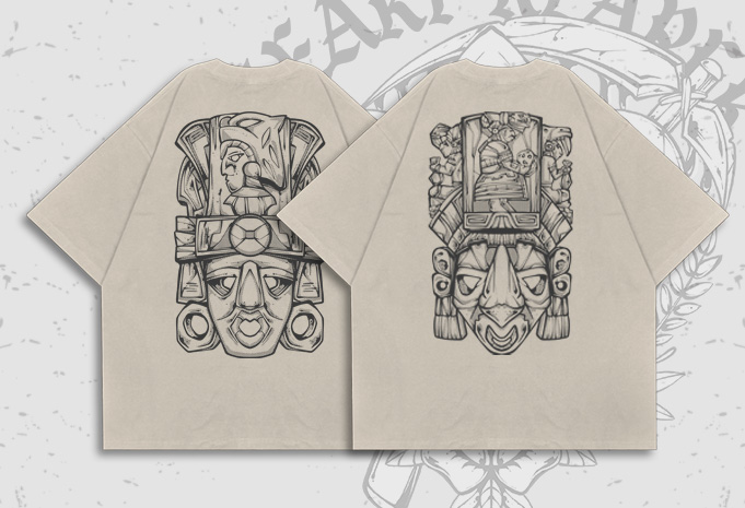 2 MAYAN MASK – Tshirt Design