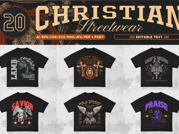 Christian t-shirt design bundle