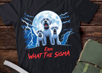 LT-P2 Funny Erm The Sigma Ironic Meme Quote Maltese Dog t shirt vector graphic