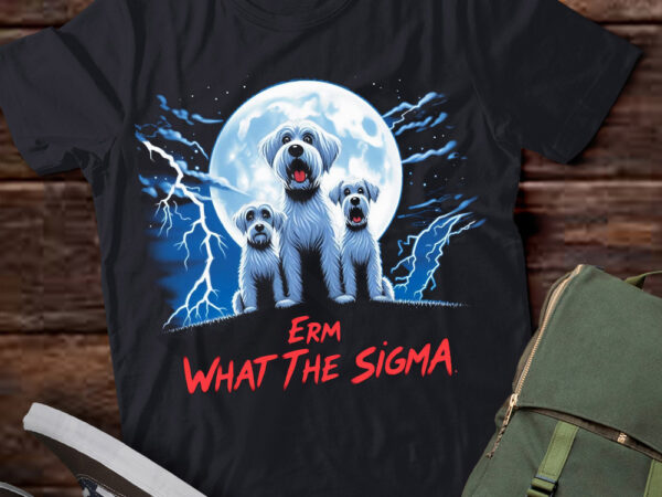 Lt-p2 funny erm the sigma ironic meme quote maltese dog t shirt vector graphic