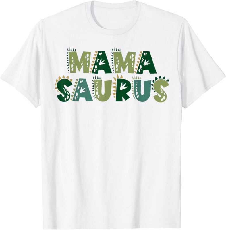 MamaSaurus DadaSaurus Matching Family Dinosaur Birthday T-Shirt