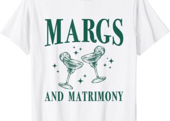 Margs and Matrimony Bachelorette Party Margarita Bach T-Shirt