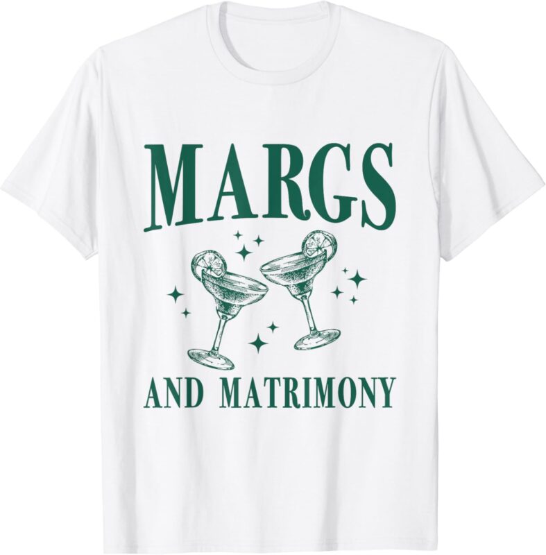 Margs and Matrimony Bachelorette Party Margarita Bach T-Shirt