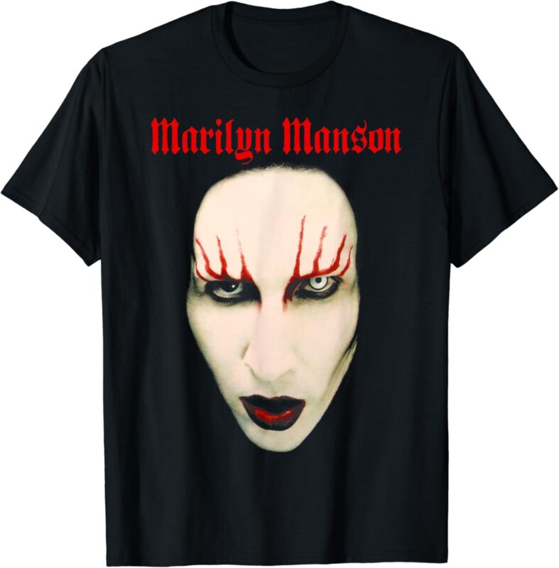 Marilyn Manson – Big Face Red Lips T-Shirt