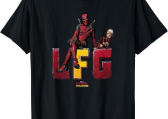 Marvel Deadpool & Wolverine LFG Deadpool & Dogpool Logo T-Shirt